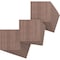 Ekena Millwork 11 3/4W x 11 3/4H x 3/8T Wood Hobby Boards, Walnut, 25PK HBW12X12X375DWA - alternate 1